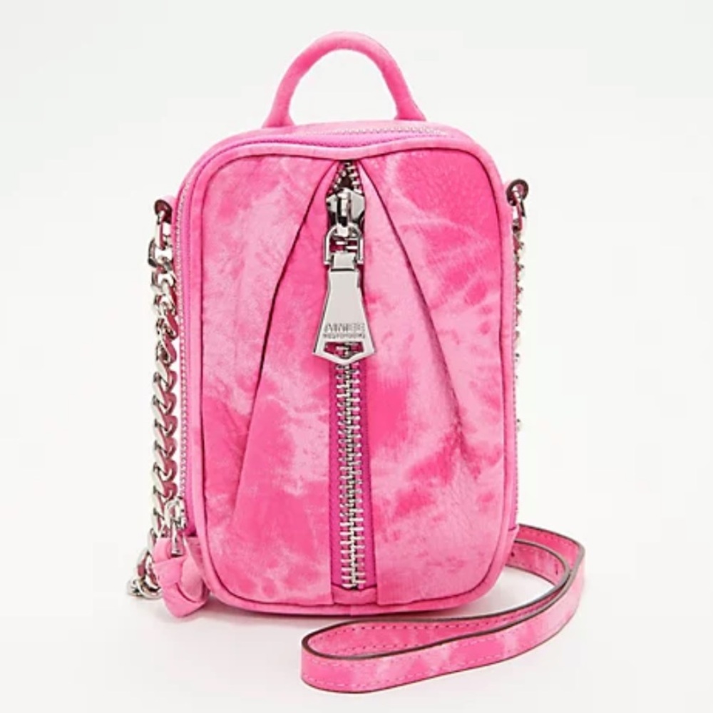 Aimee Kestenberg Pink Tie Dye Tamitha Chain Crossbody with RFID